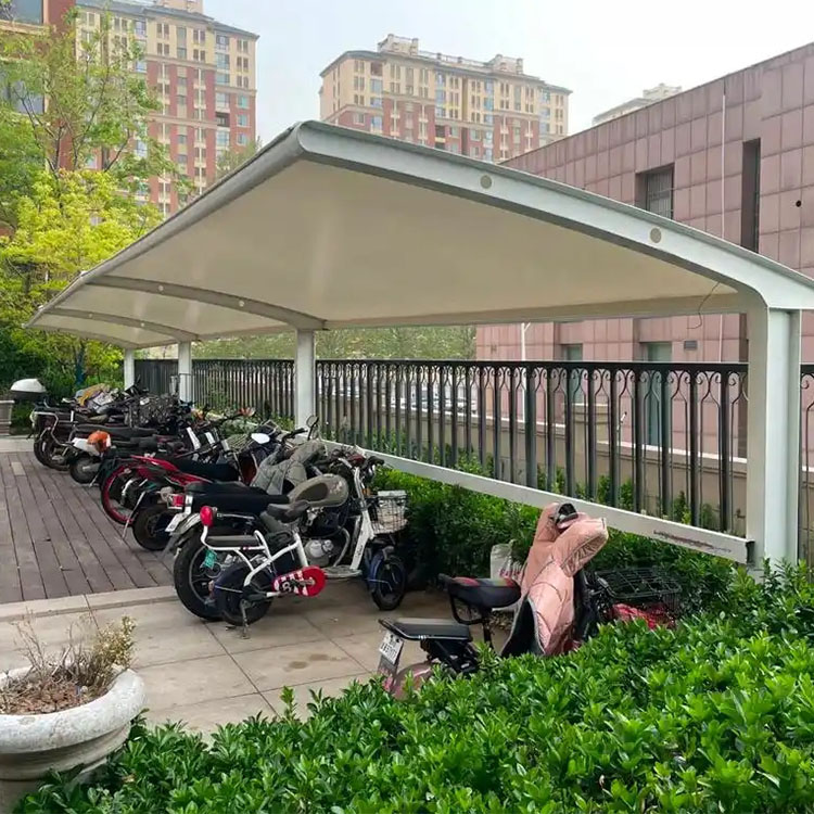 海南膜结构电动车棚